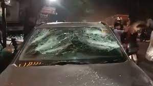 अमेठी में कांग्रेस कार्यालय पर हमला, कारों में तोड़फोड़, पुलिस तैनात