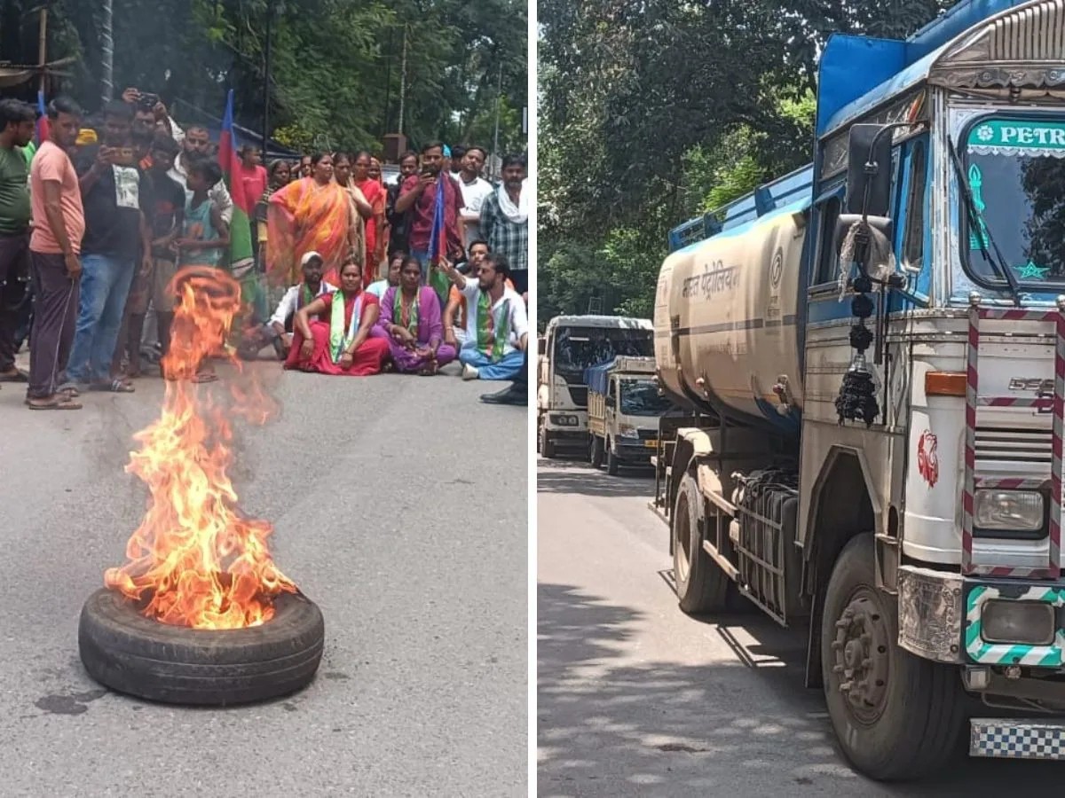 झारखंड बंद: बाजार बंद कराने के लिए सड़कों पर उतरे बीजेपी कार्यकर्ता